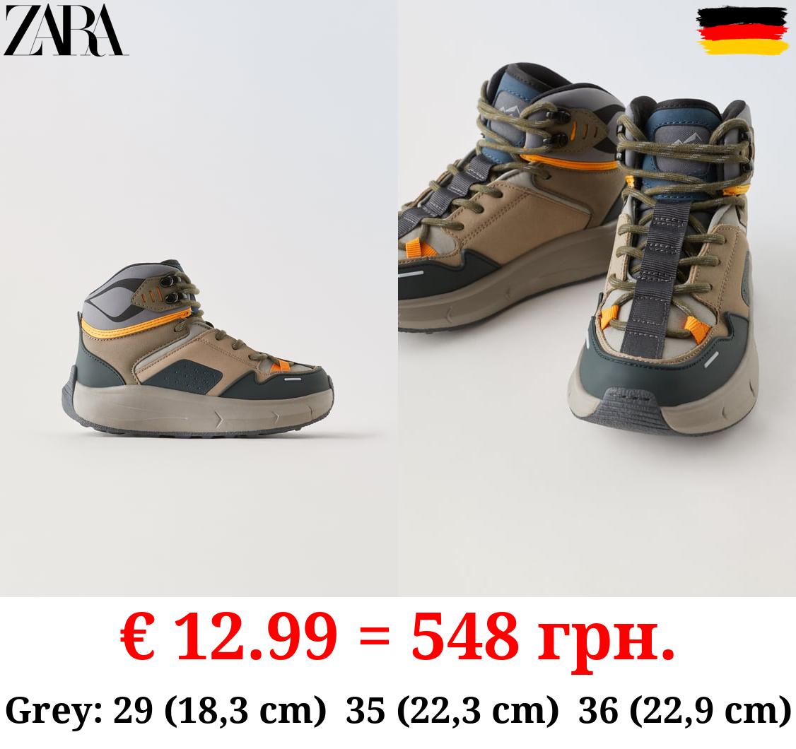 MULTI-PIECE HIGH TOP SNEAKERS