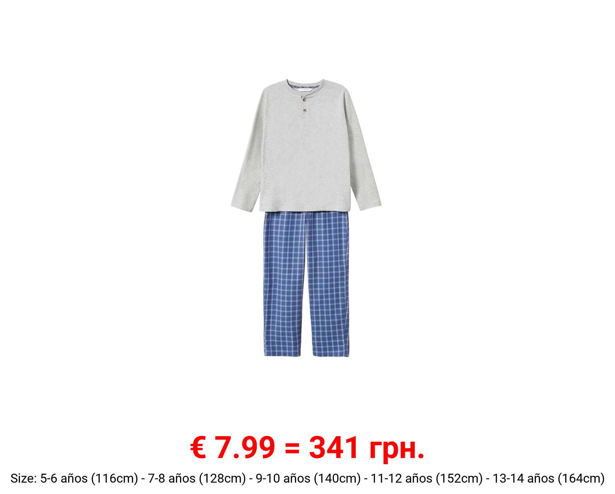 Pijama largo algodón