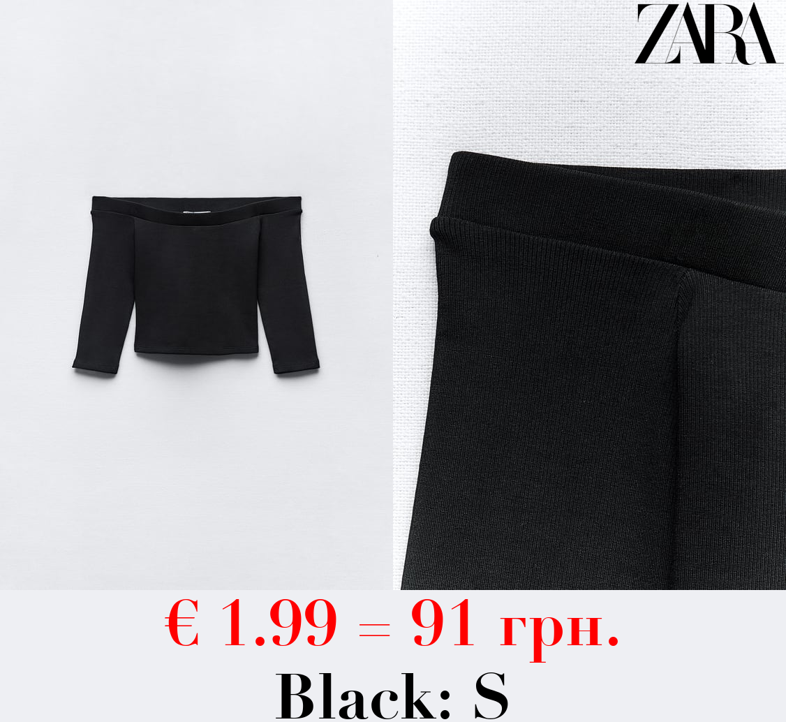 OFF-THE-SHOULDER CROP TOP