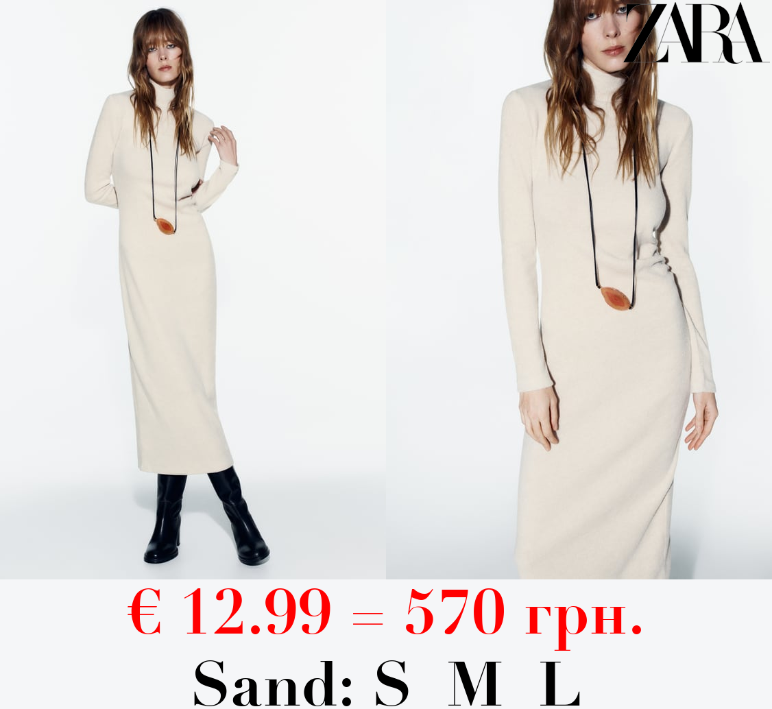 SOFT LONG DRESS WITH GATHERED DETAIL
