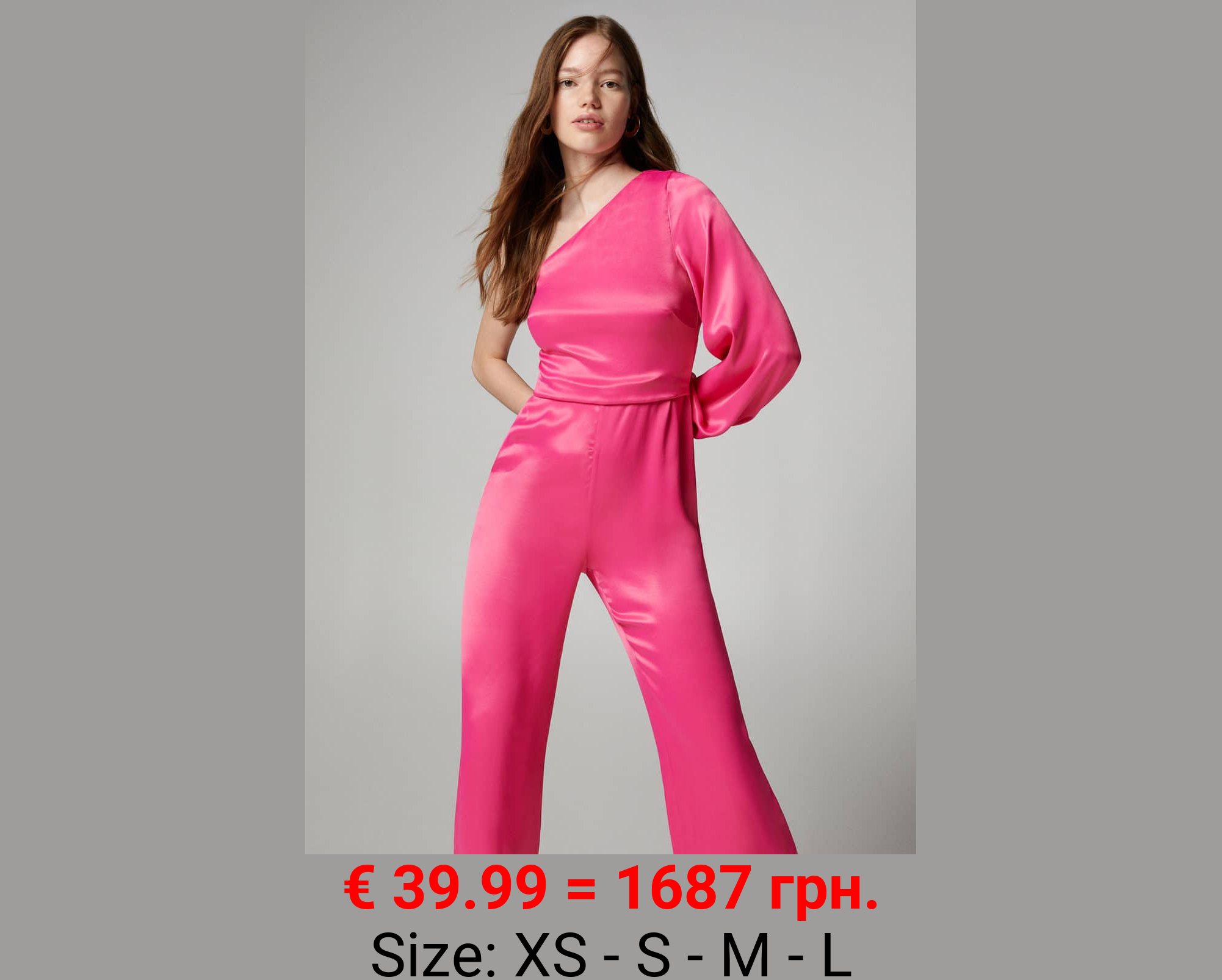 Mono satinado asimétrico 