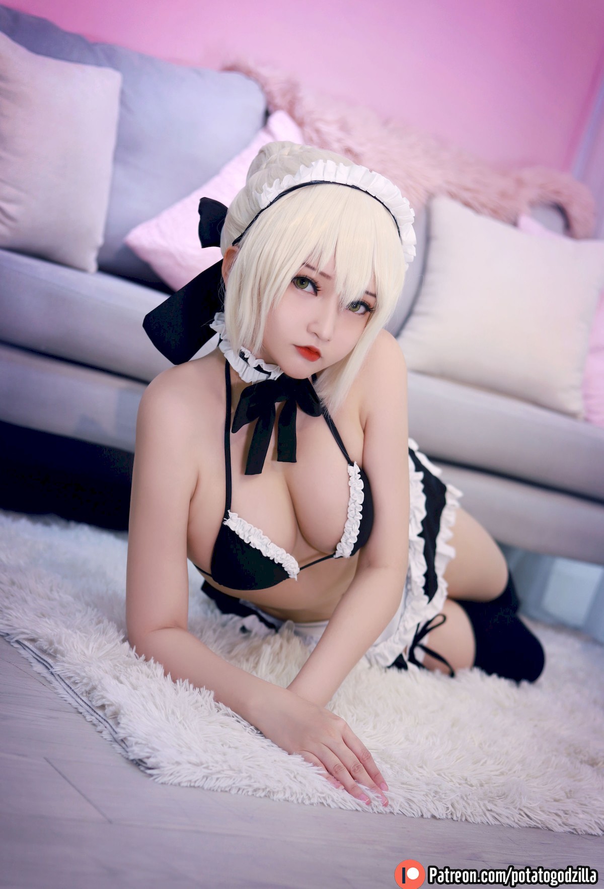 Potato Godzilla Cosplay セイバーオルタ メイド Ver. 25