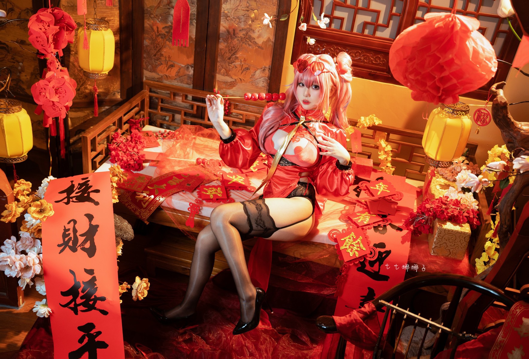 Cosplay 七七娜娜子 布莱默顿新春旗袍 Set.02 25