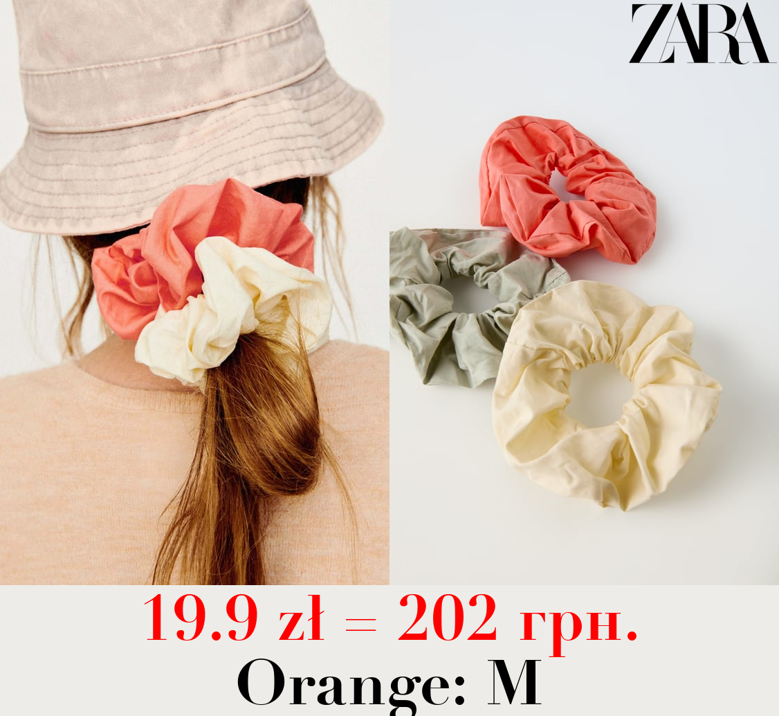 PACK OF THREE TECHNICAL SCRUNCHIES