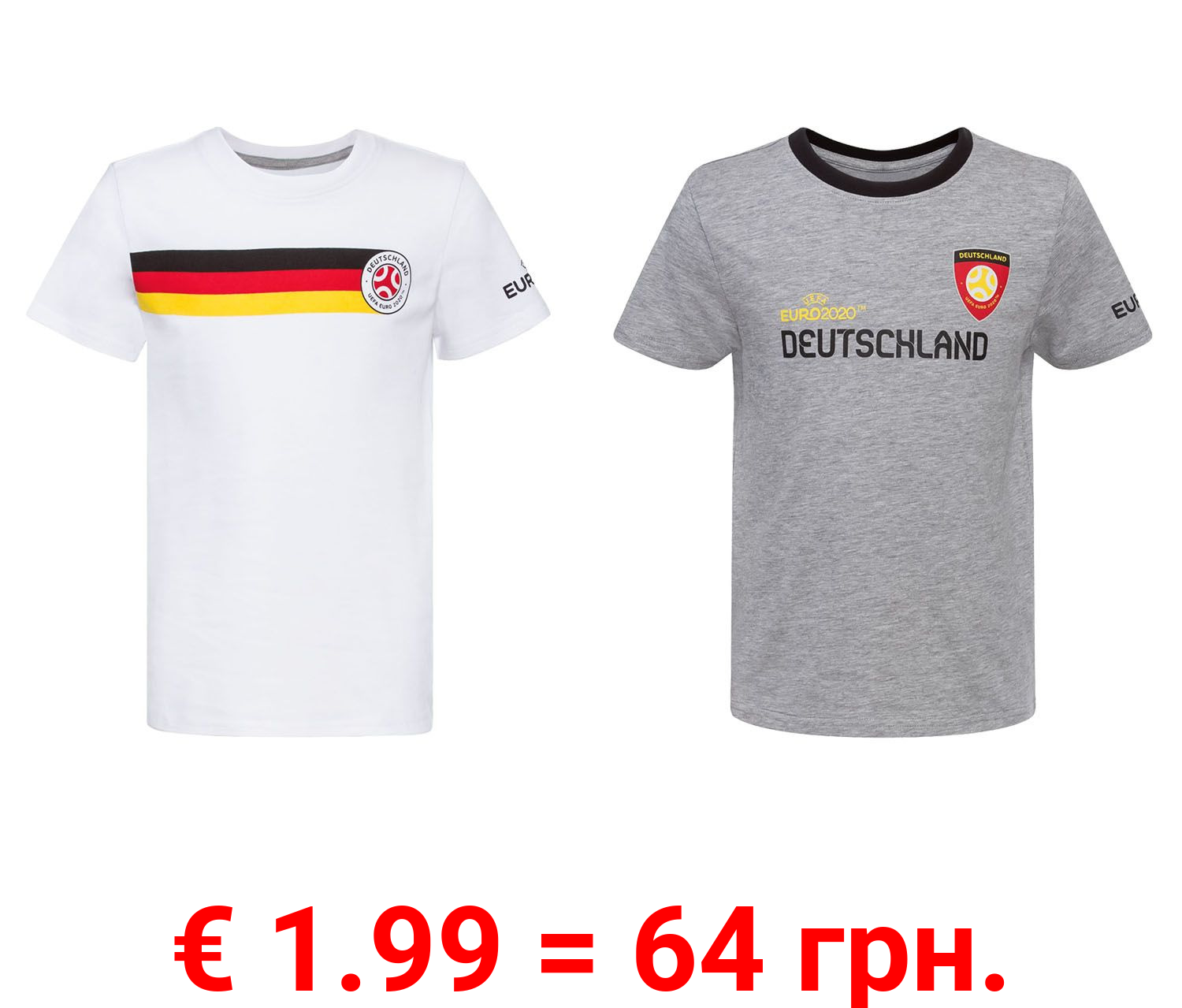 T-Shirt Jungen, Deutschland UEFA Fußball EM