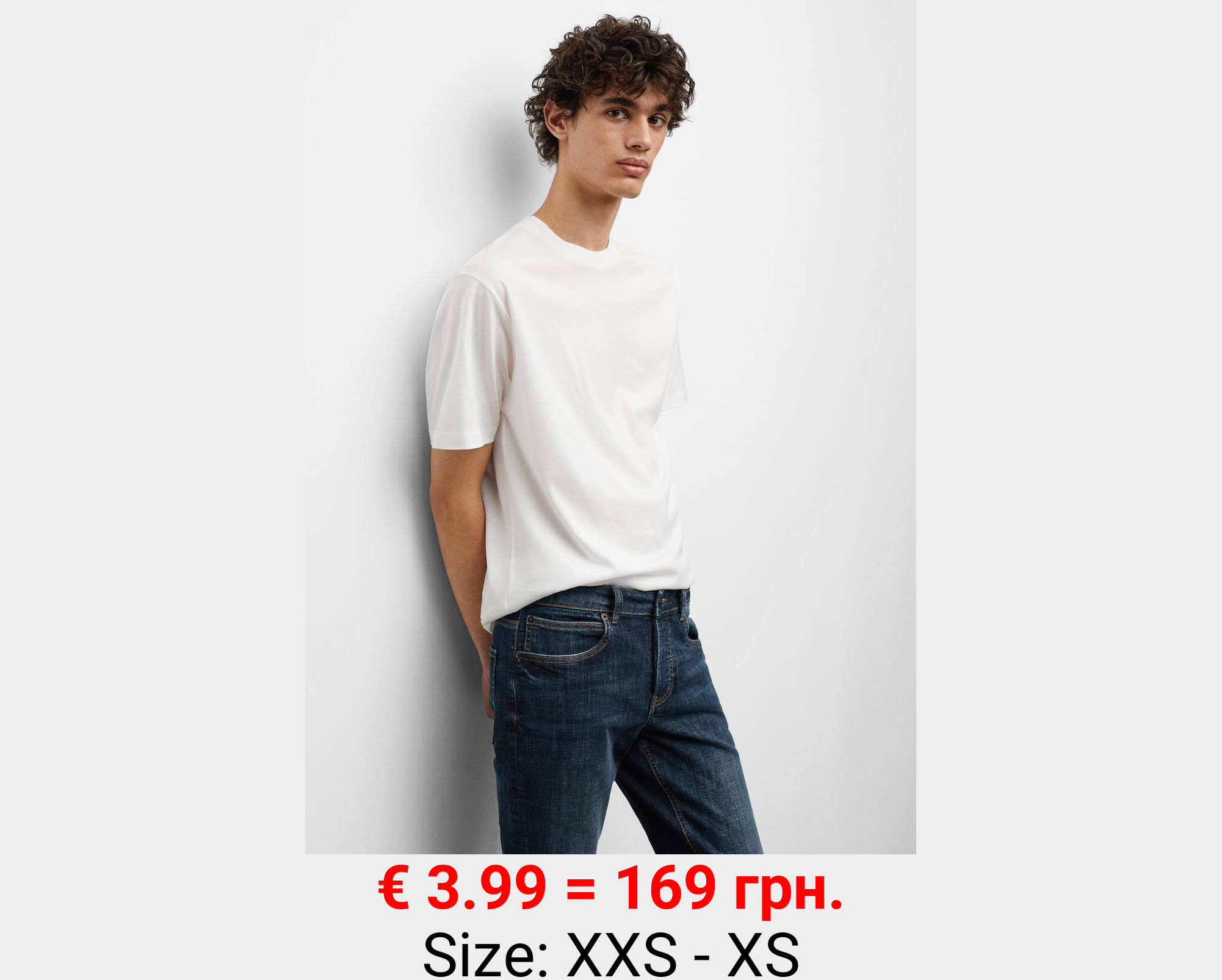 Jeans slim fit lavado medio