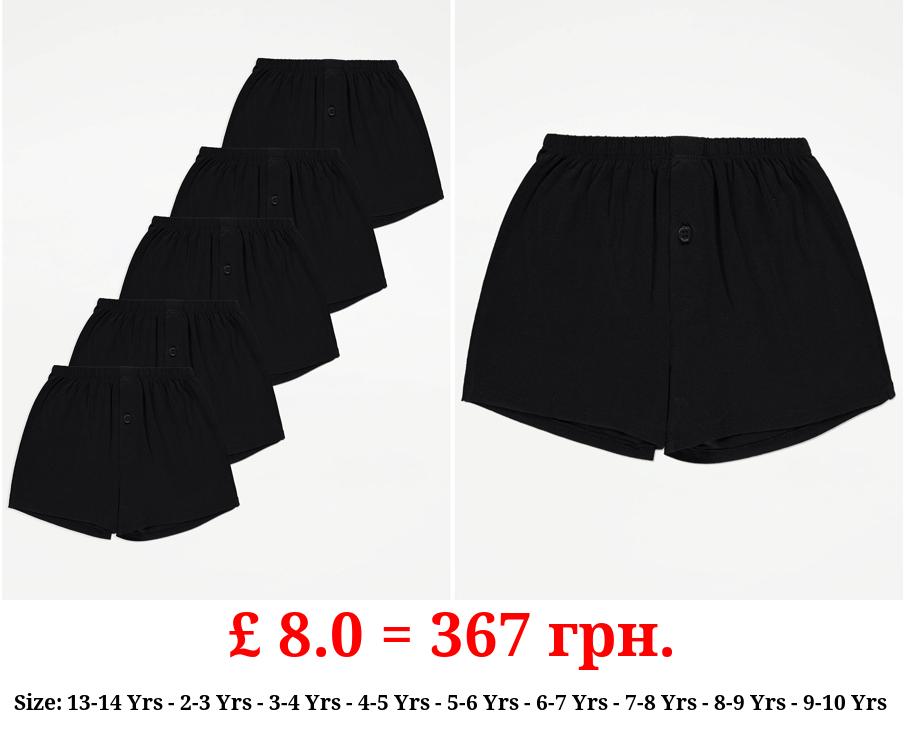 Black Boxers 5 Pack