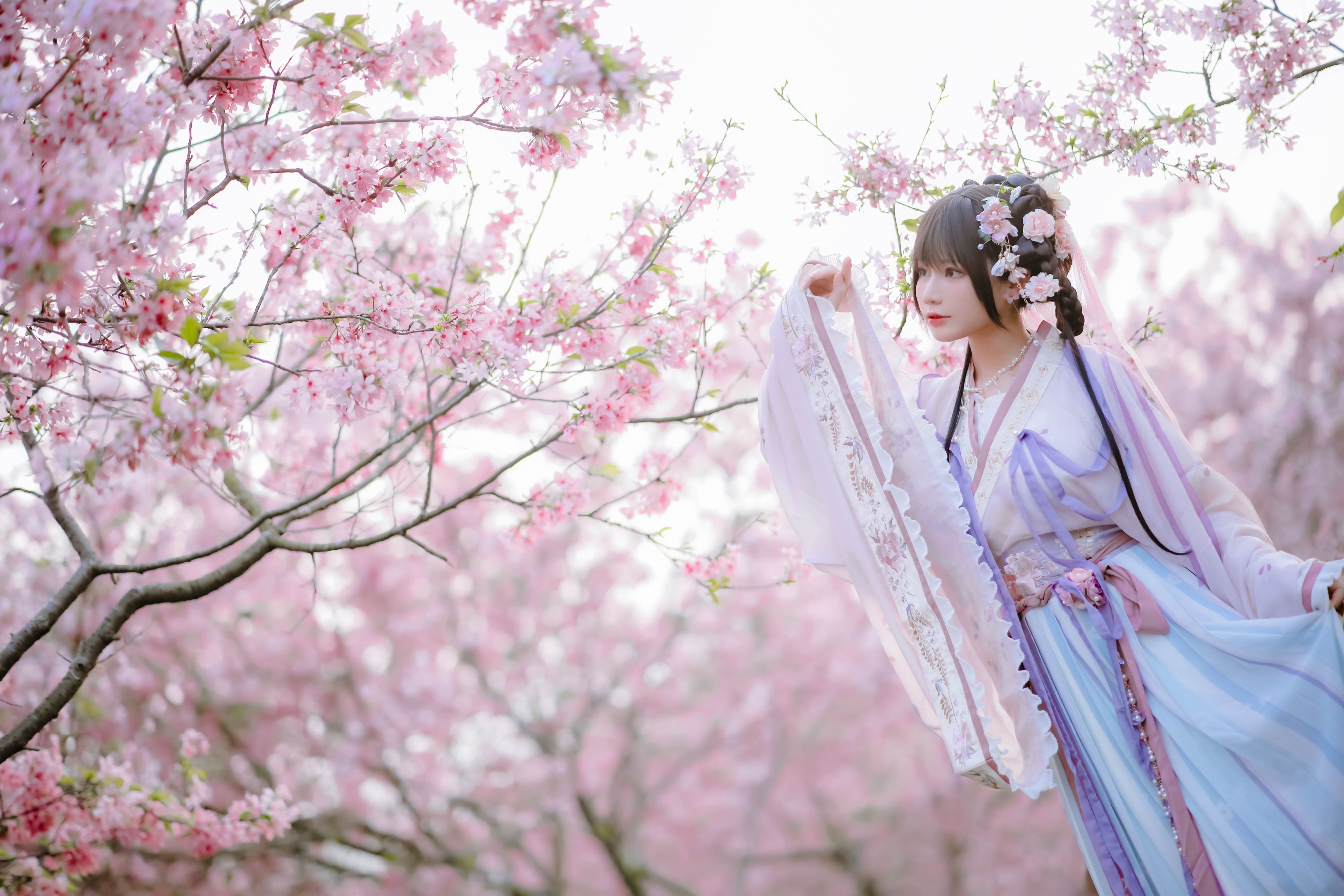 喵子Nyako - 樱花汉服 花神祈愿 [52P-219MB] 43