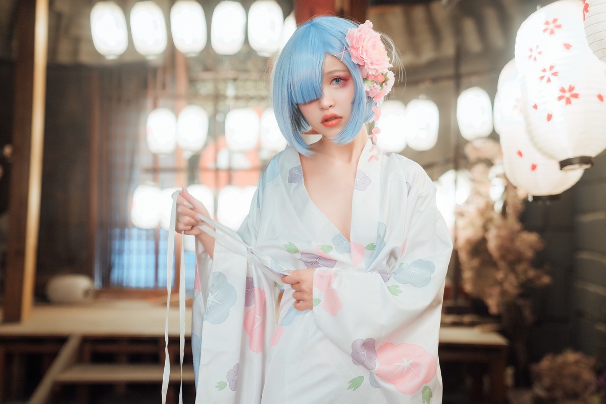 晕崽 - 和服蕾姆 [46P] 22