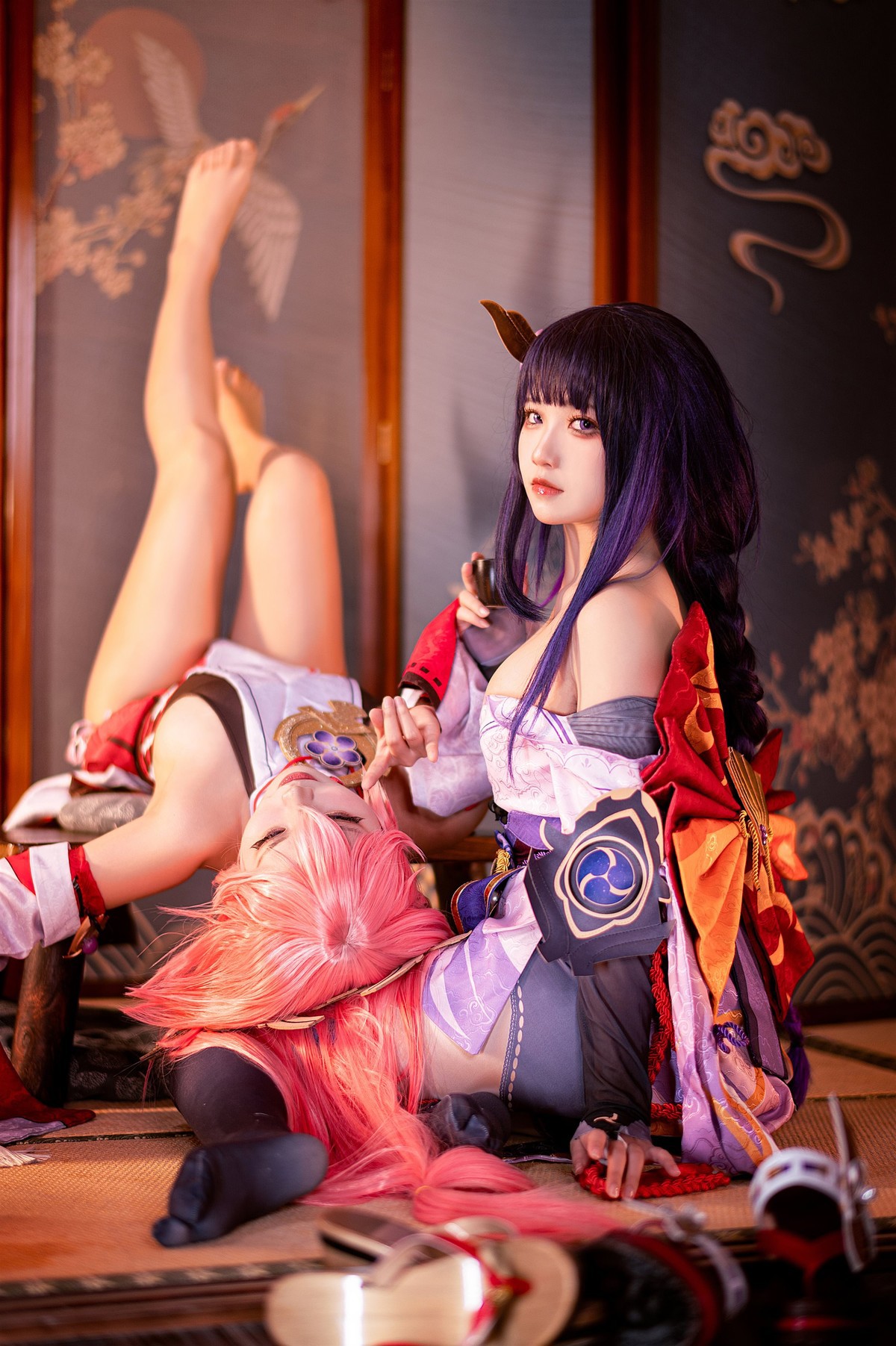 Cosplay 伊喵君 景三 八重 雷神 双倍快乐 49