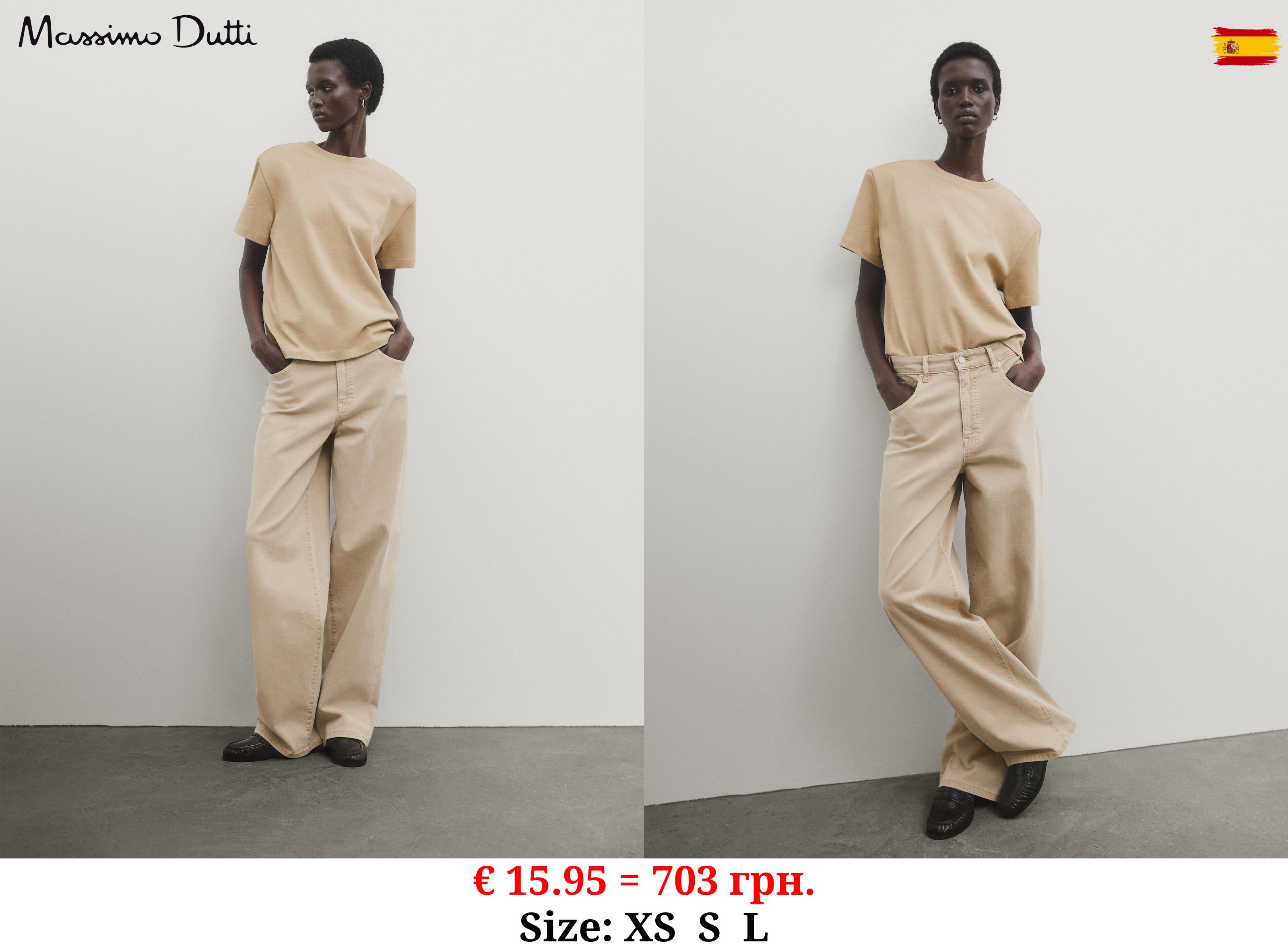 Heavy cotton short sleeve T-shirt CAMEL