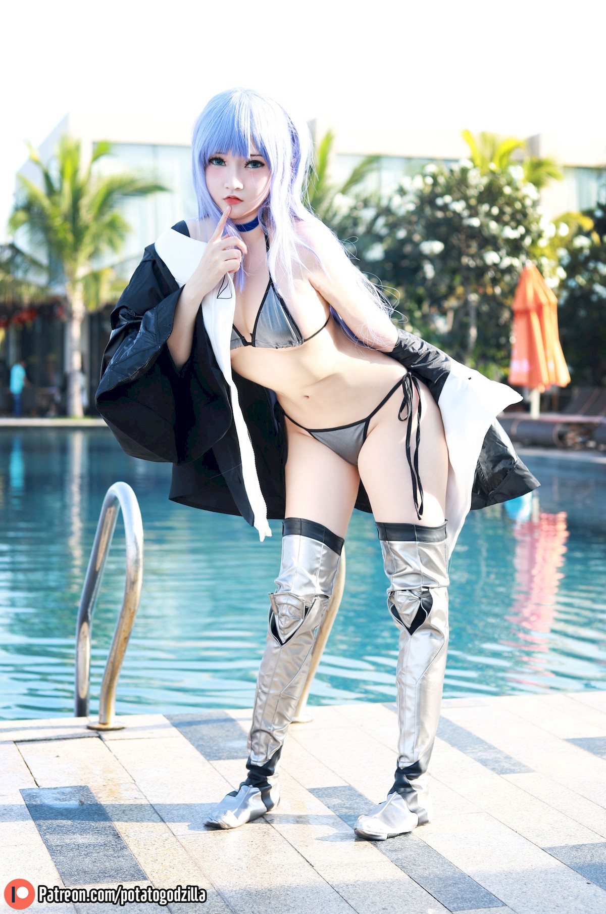 Potato Godzilla Cosplay 水着メルトリリス 28
