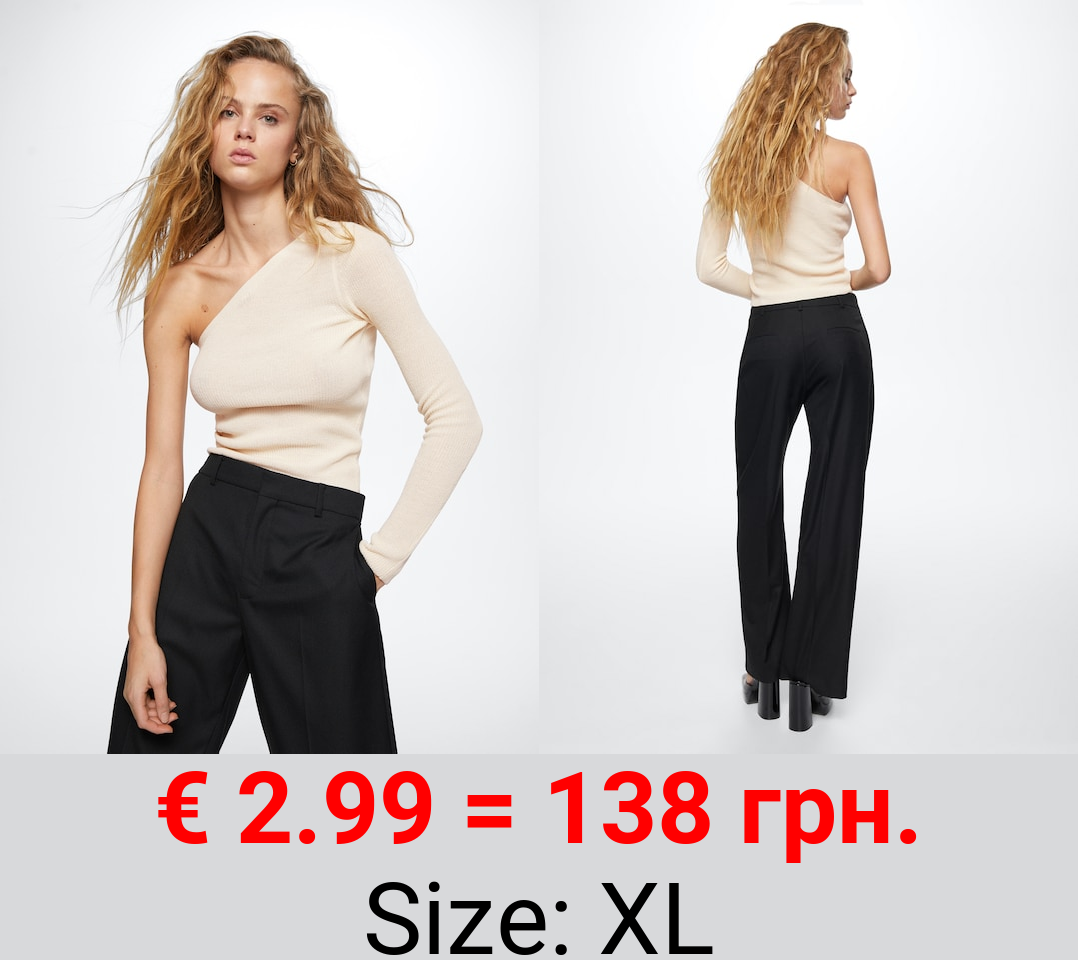 Jersey asimétrico canalé