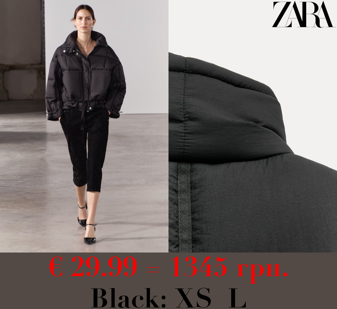 ZW COLLECTION WATER-REPELLENT QUILTED NYLON ANORAK