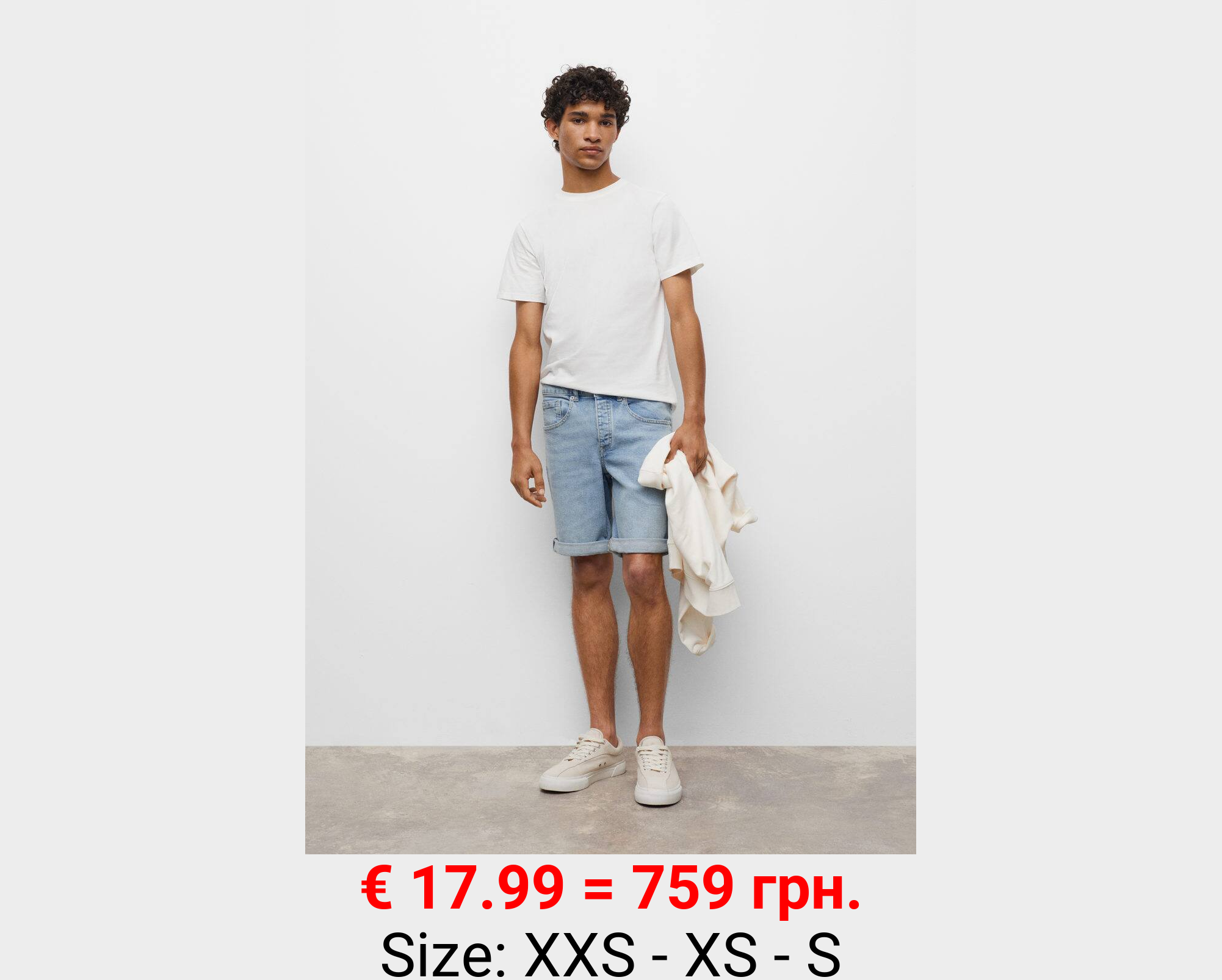 Bermudas denim algodón