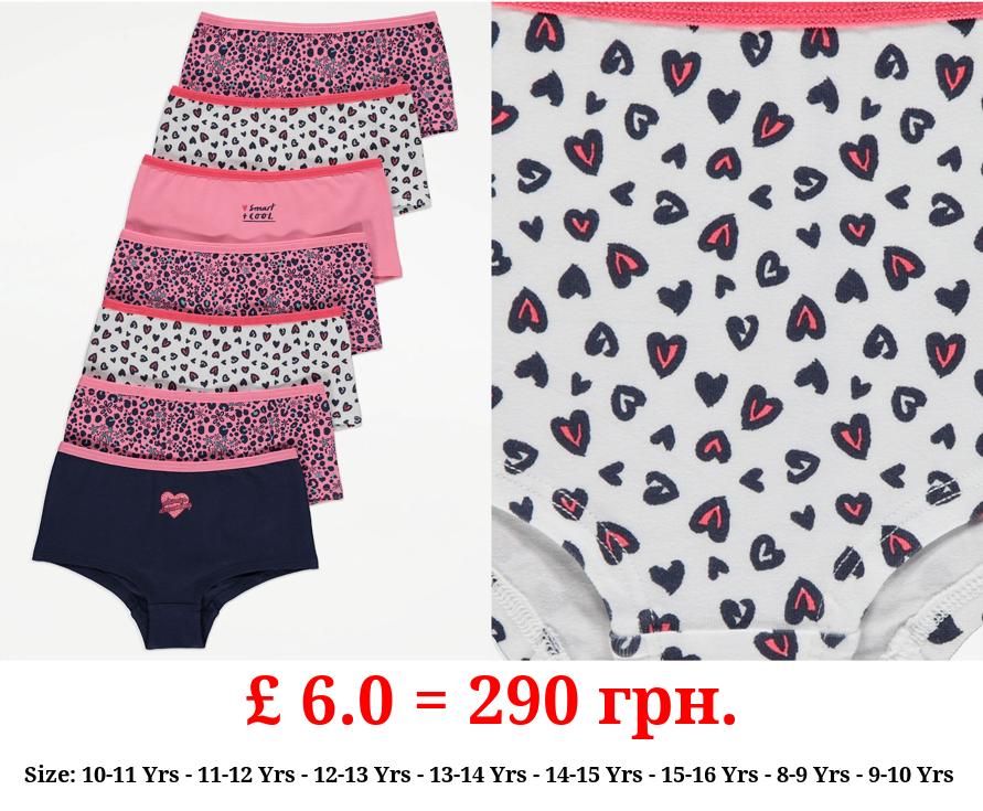 Floral Animal Print Shorts 7 Pack