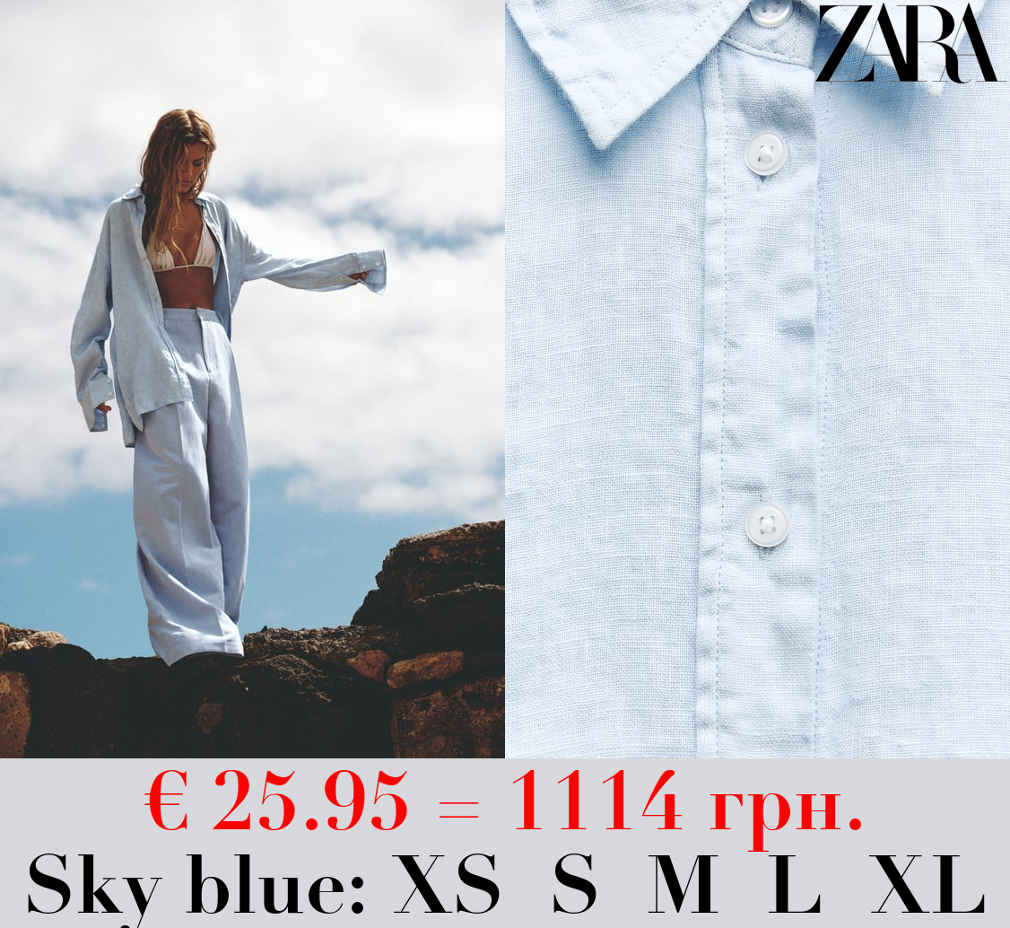 OVERSIZE 100% LINEN SHIRT