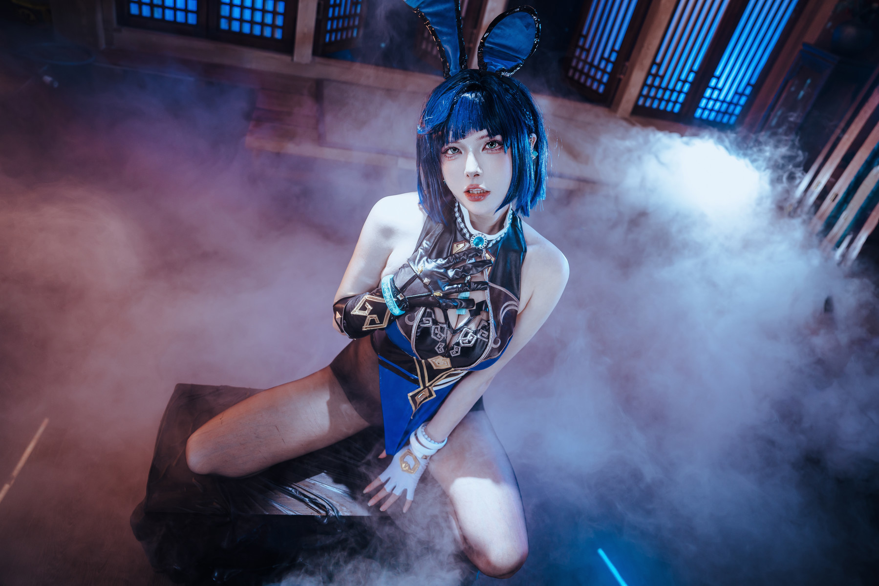 Cosplay 夏小秋秋秋 夜兰 兔女郎 Set.01 28