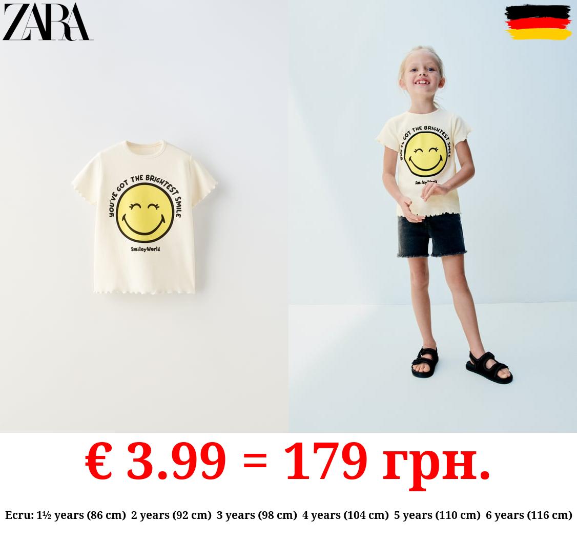 SMILEYWORLD ® HAPPY COLLECTION RIBBED T-SHIRT