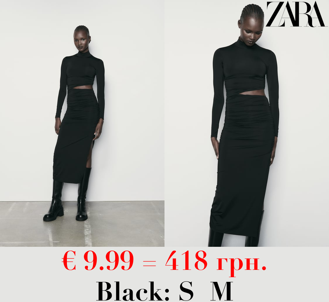 FITTED DRESS WITH CUT-OUT DETAIL