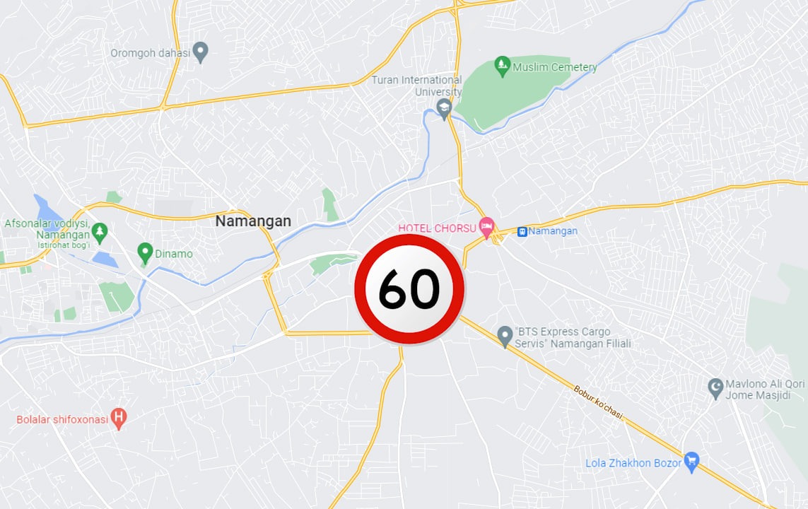 60 км/ч - в Ташкенте официально снизили максимальную скорость - 8