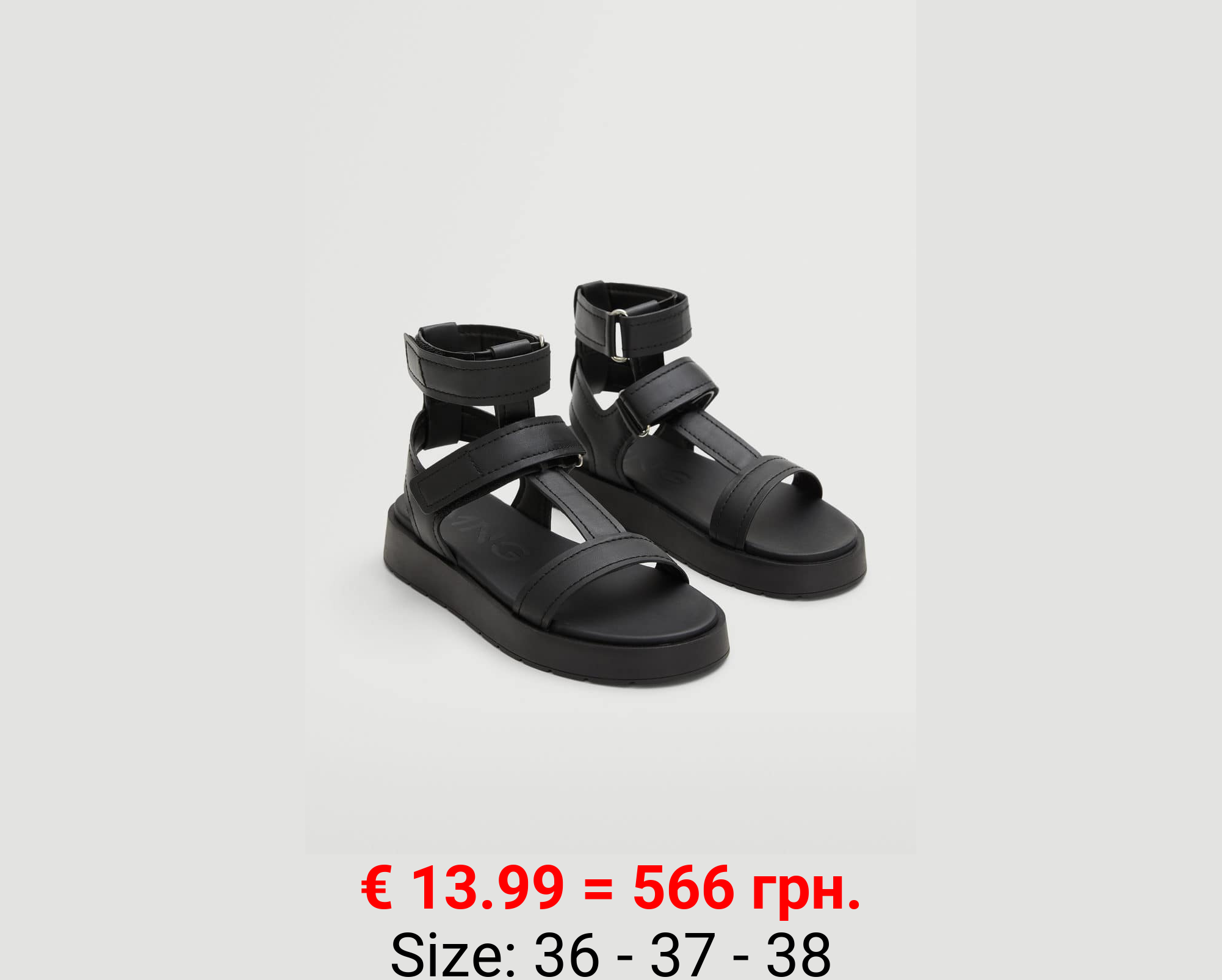 Sandalia tiras plataforma 