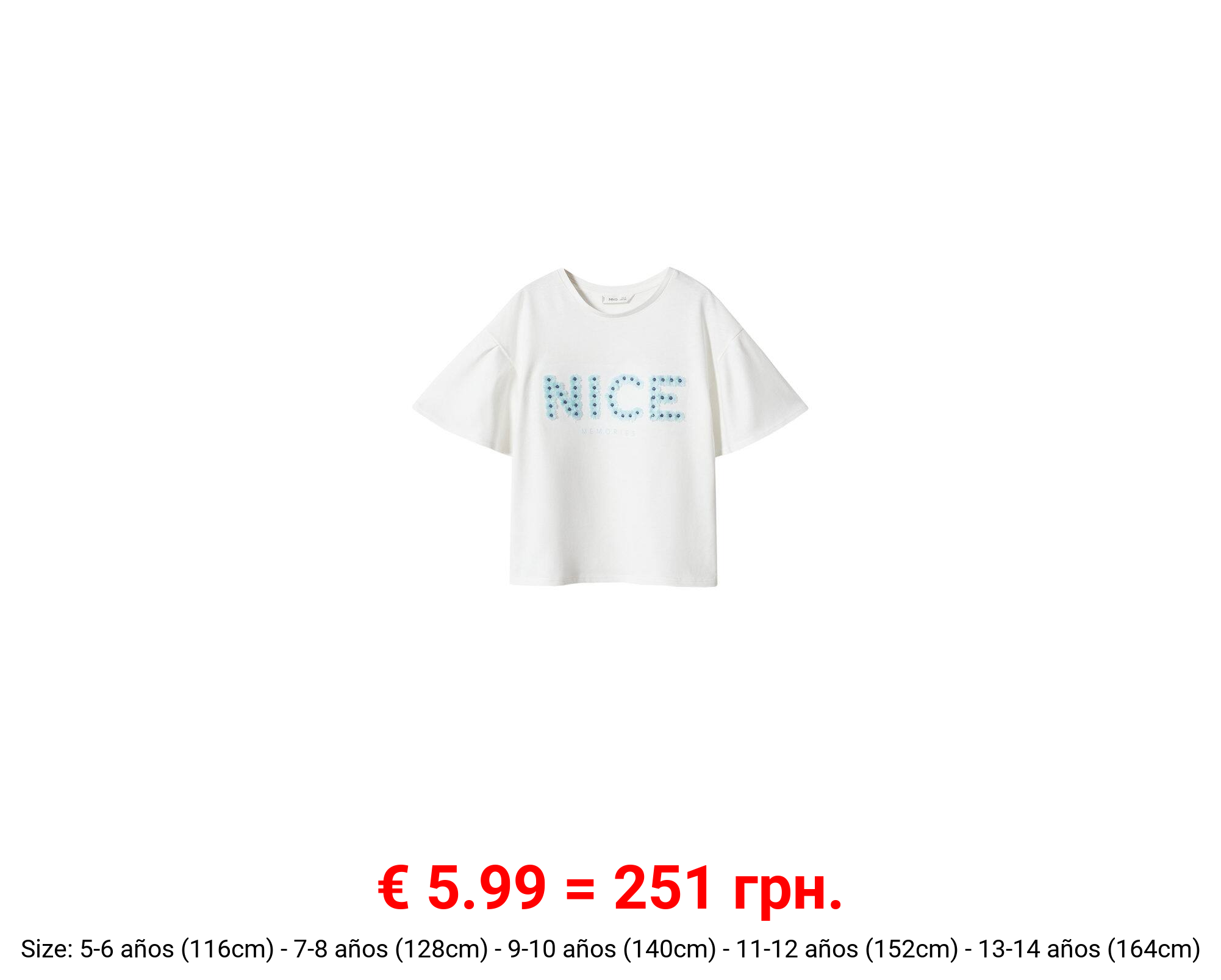 Camiseta algodón bordados