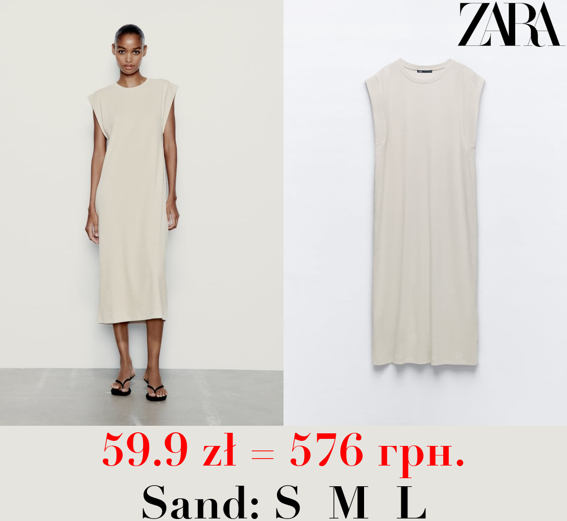 RIBBED T-SHIRT DRESS