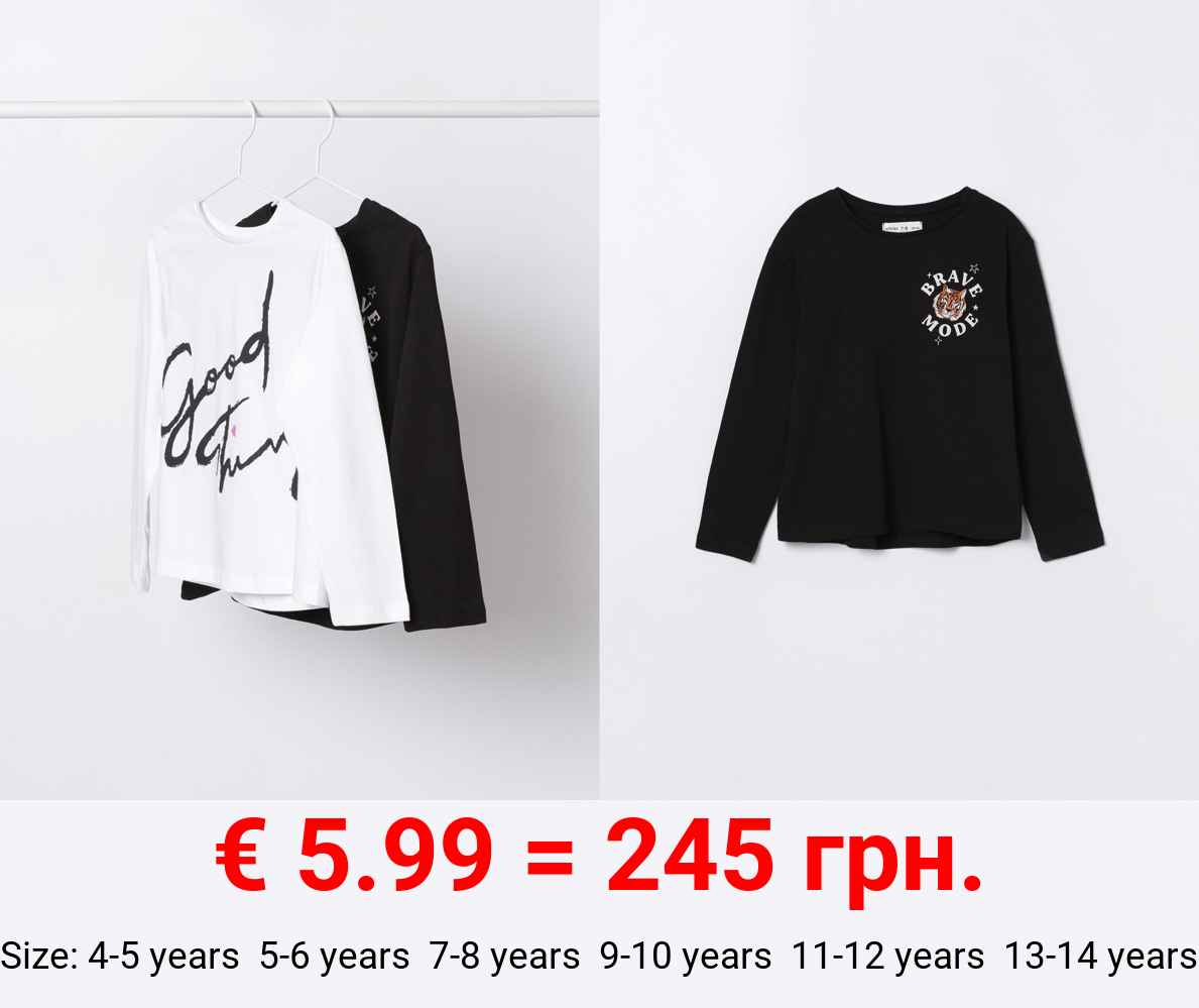 Pack of 2 printed T-shirts