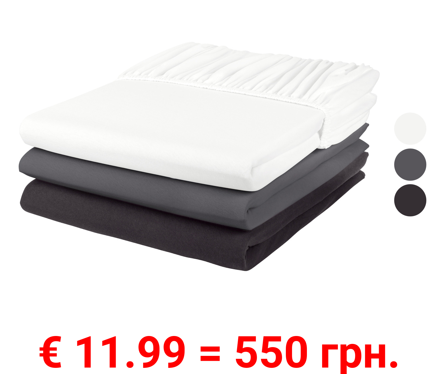 LIVARNO home Jersey-Spannbettlaken, 140-160 x 200 cm