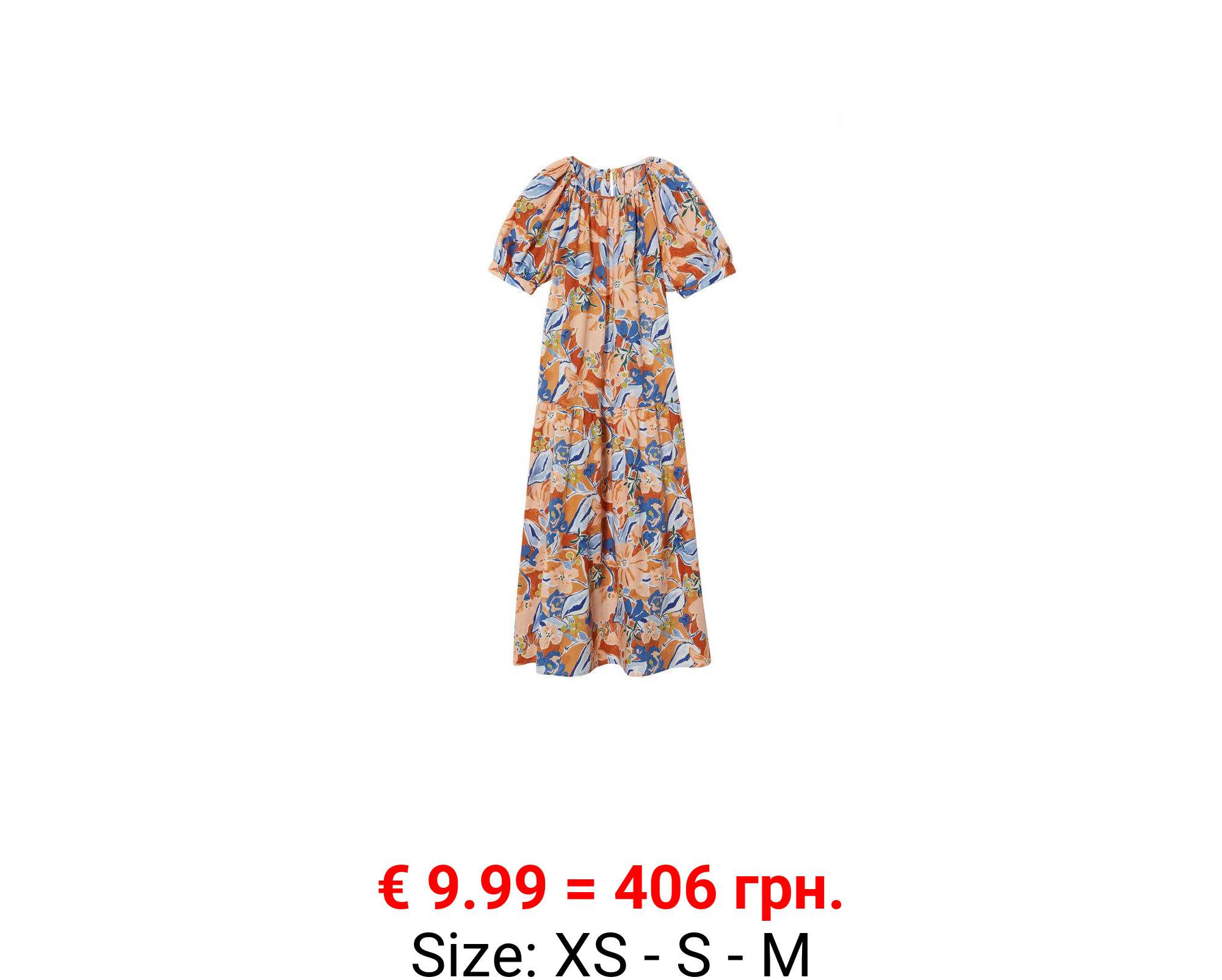 Vestido estampado midi