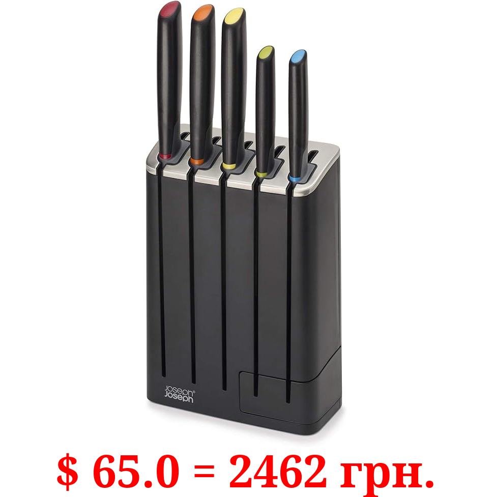 Joseph Joseph Elevate 5-Piece SlimBlock Knife Set, One Size, Multicolor