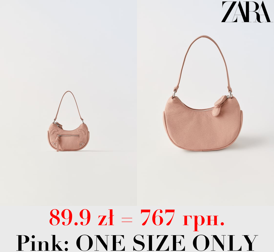 STUDDED SHOULDER BAG