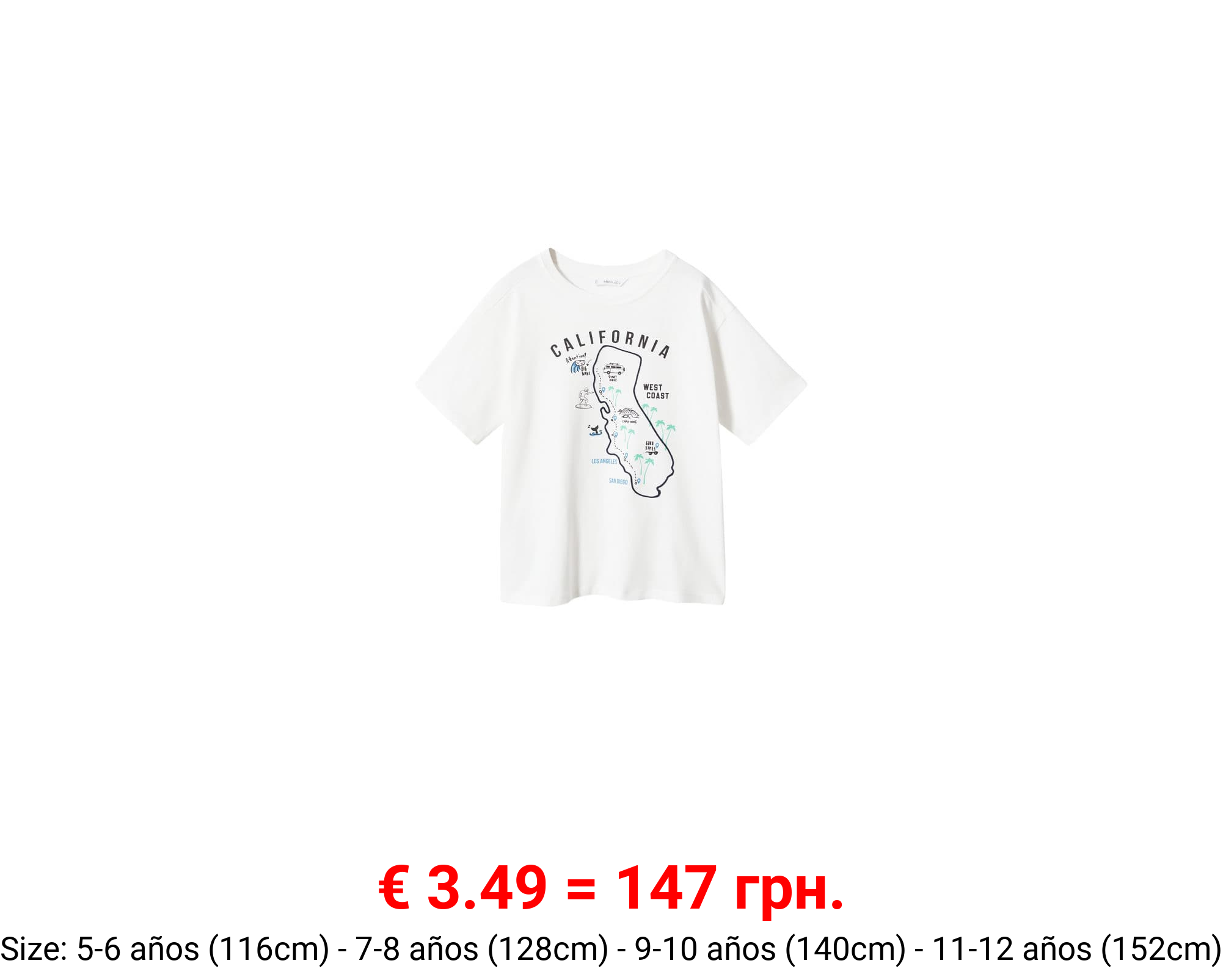 Camiseta estampada algodón