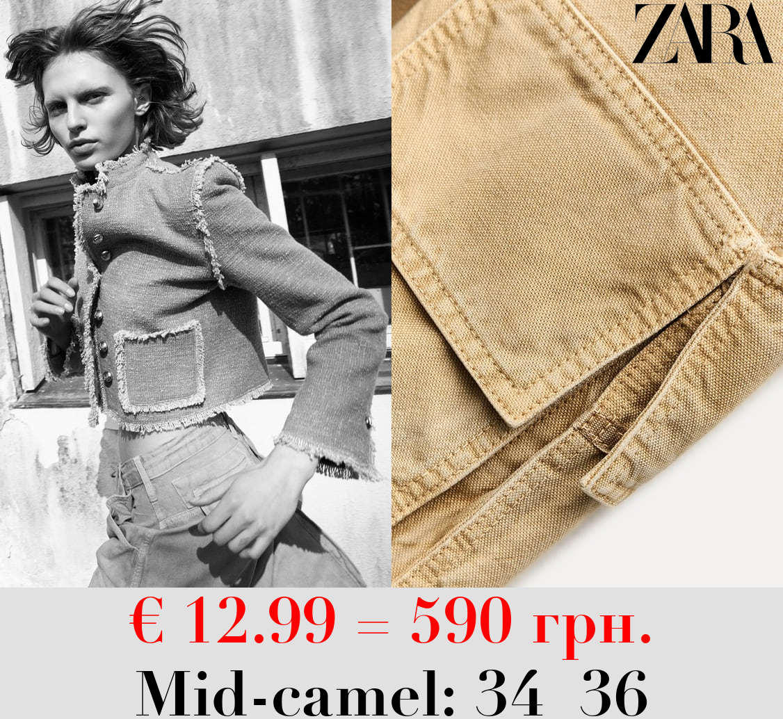 ZW COLLECTION LOOSE FIT CARGO TROUSERS