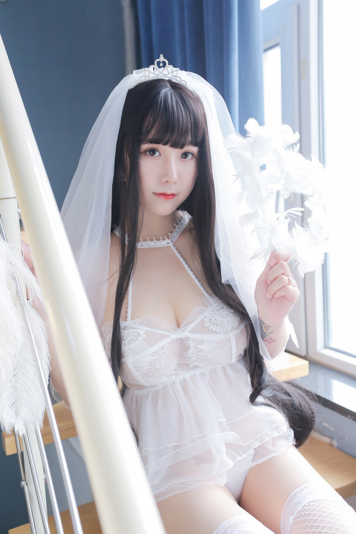 Cosplay 猫九酱Sakura 长发婚纱 Set.02 25