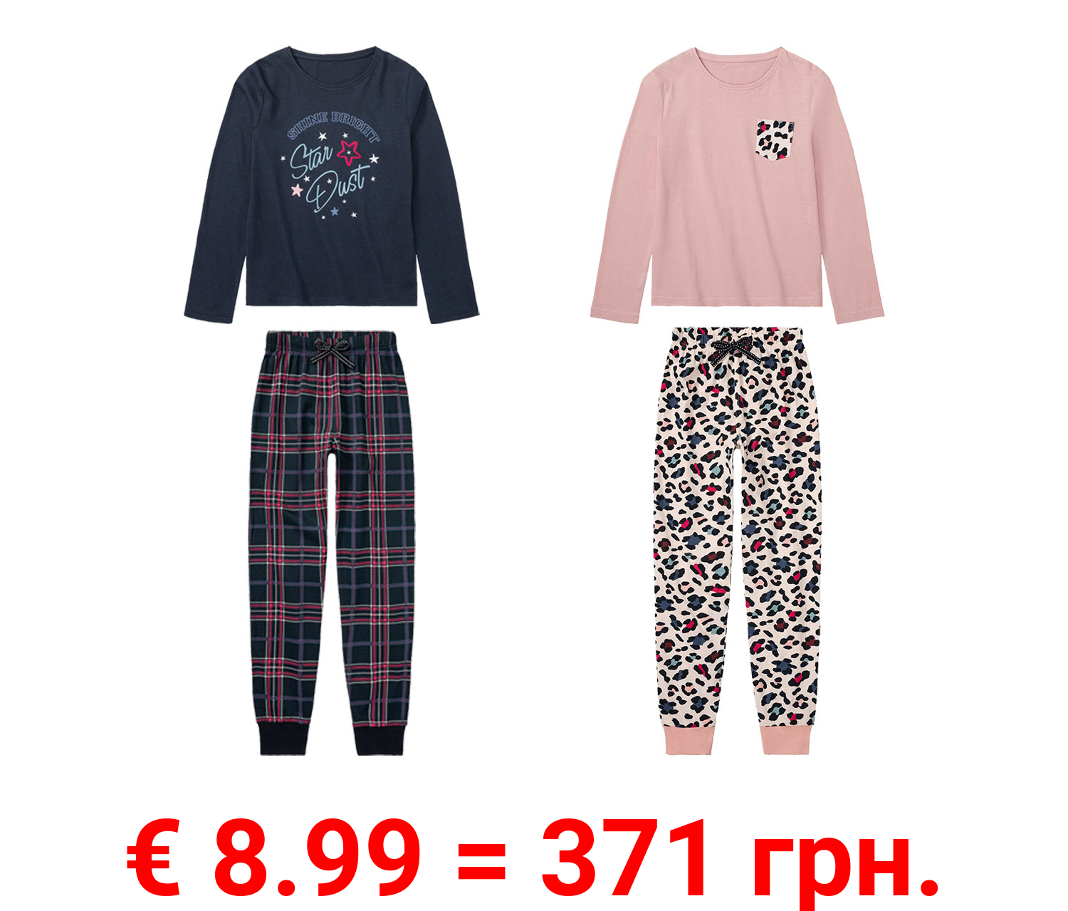pepperts!® Kinder Pyjama aus reiner Baumwolle