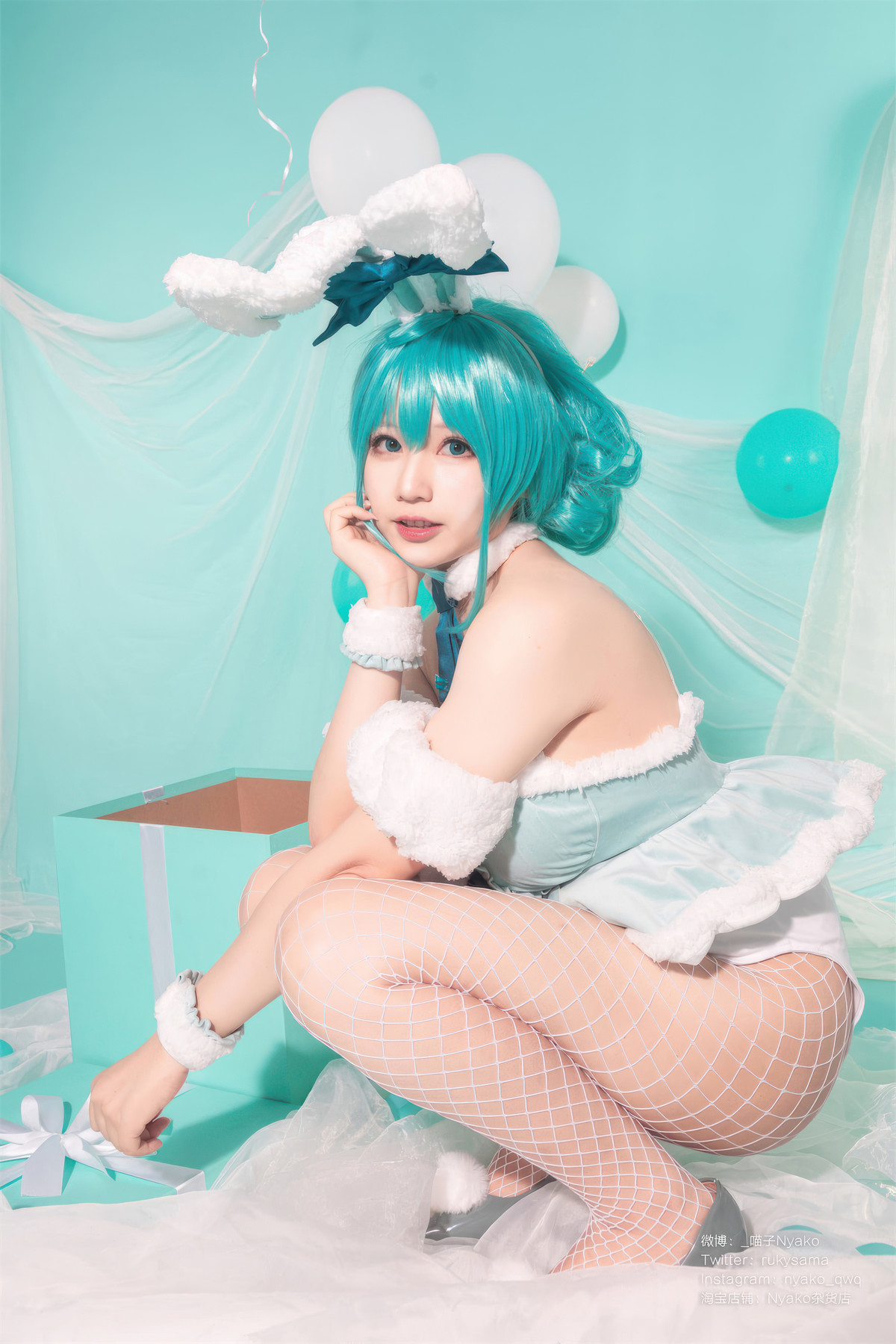Cosplay Nyako喵子 初音白兔 20