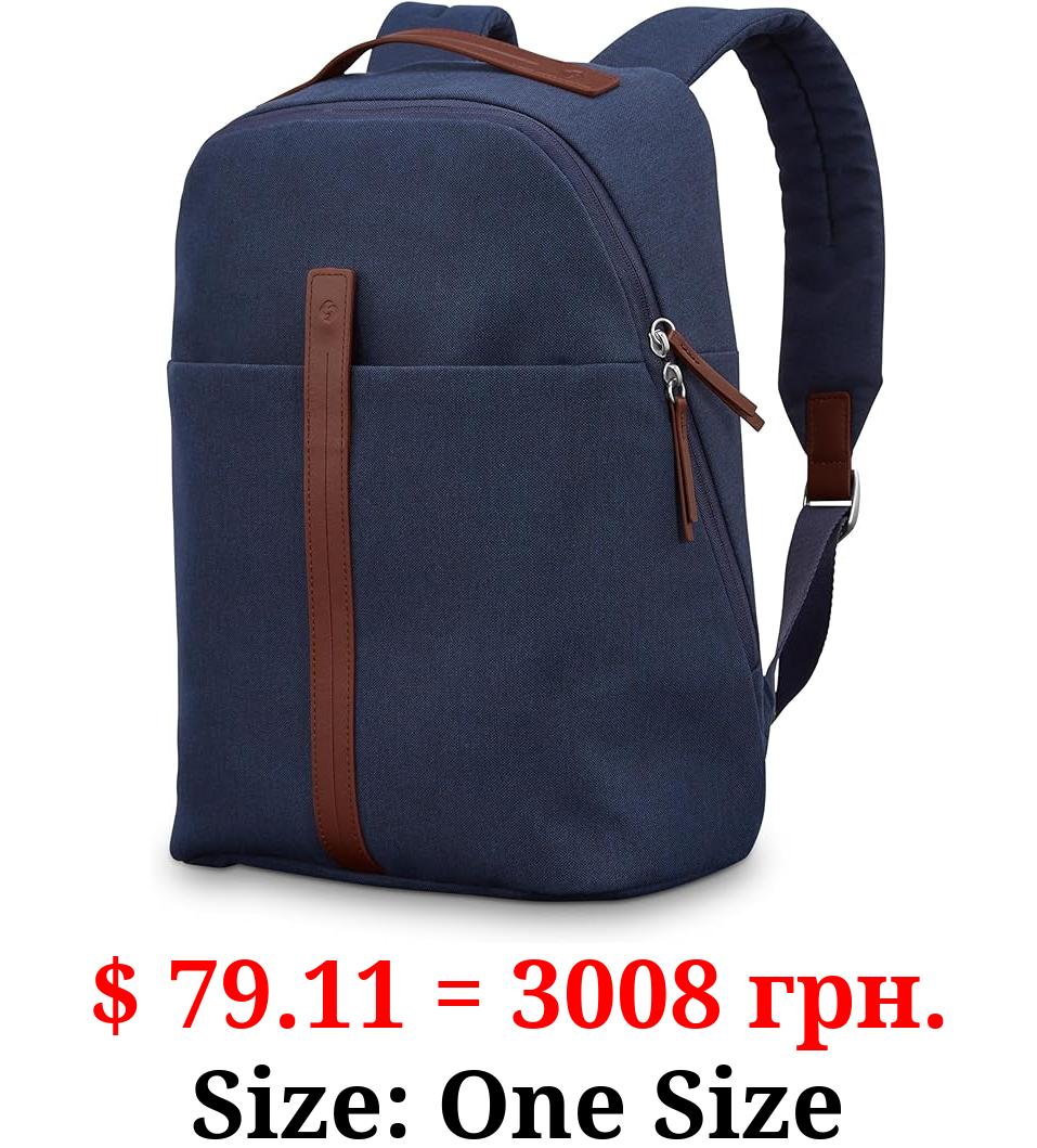 Samsonite Virtuosa Carry-On Travel Backpack with Padded Laptop Sleeve, Navy