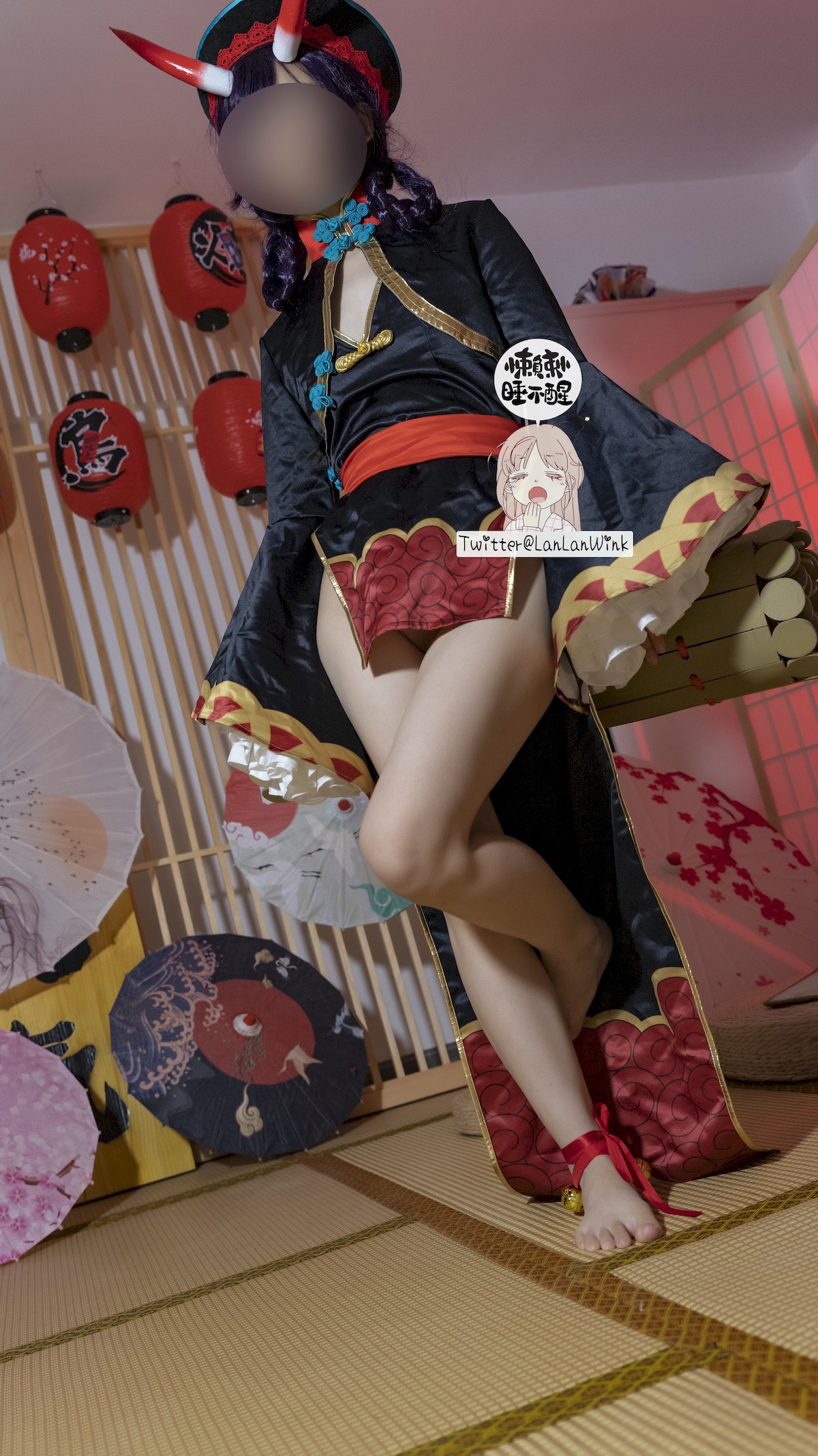懒懒睡不醒 Cosplay 酒吞童子 9