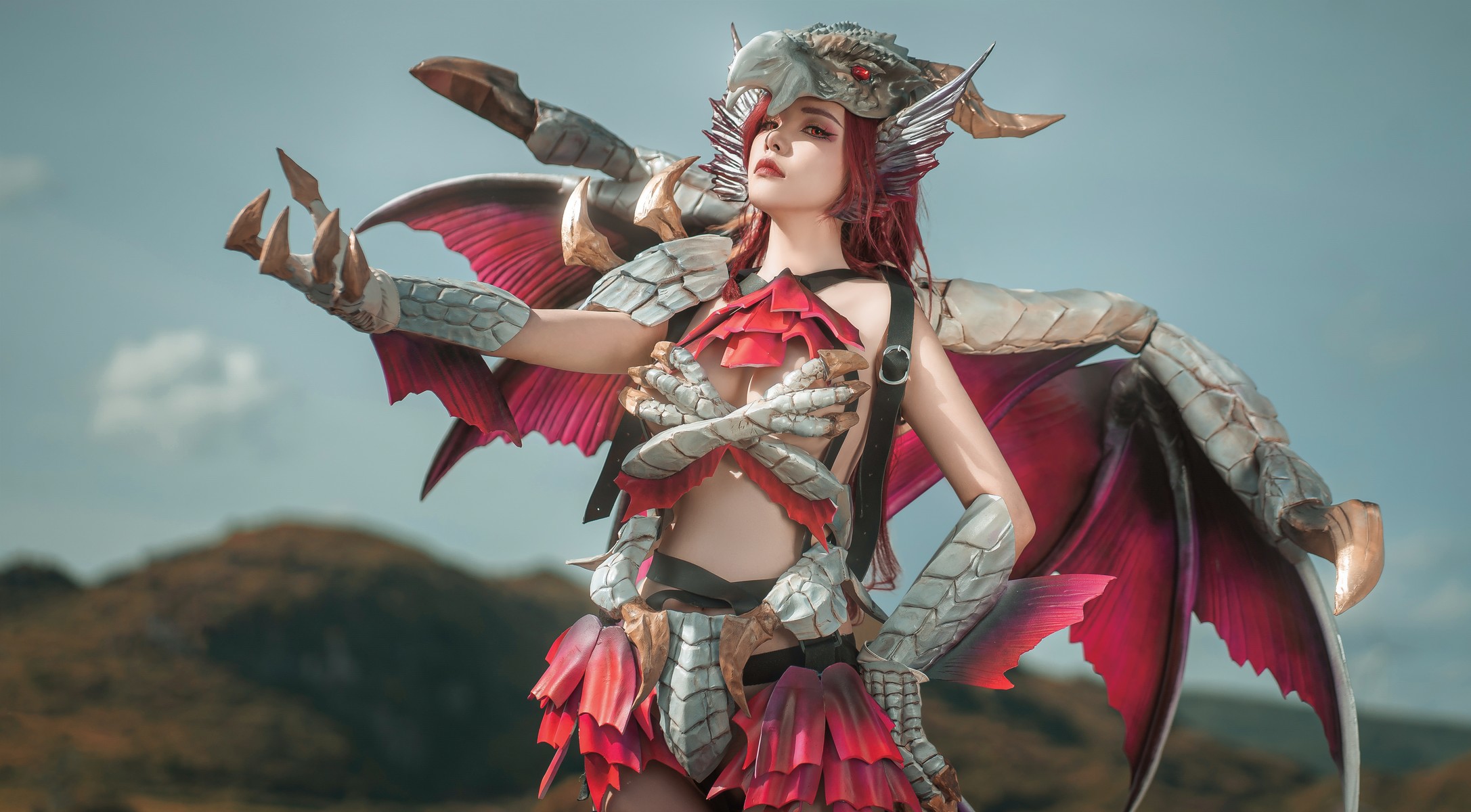爆机少女喵小吉 Cosplay 曙光爵银龙 拟人 Malzeno 1