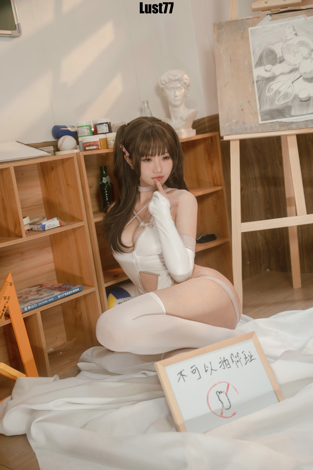 Cosplay 柒柒要乖哦 粉色泳衣 Set.02 20