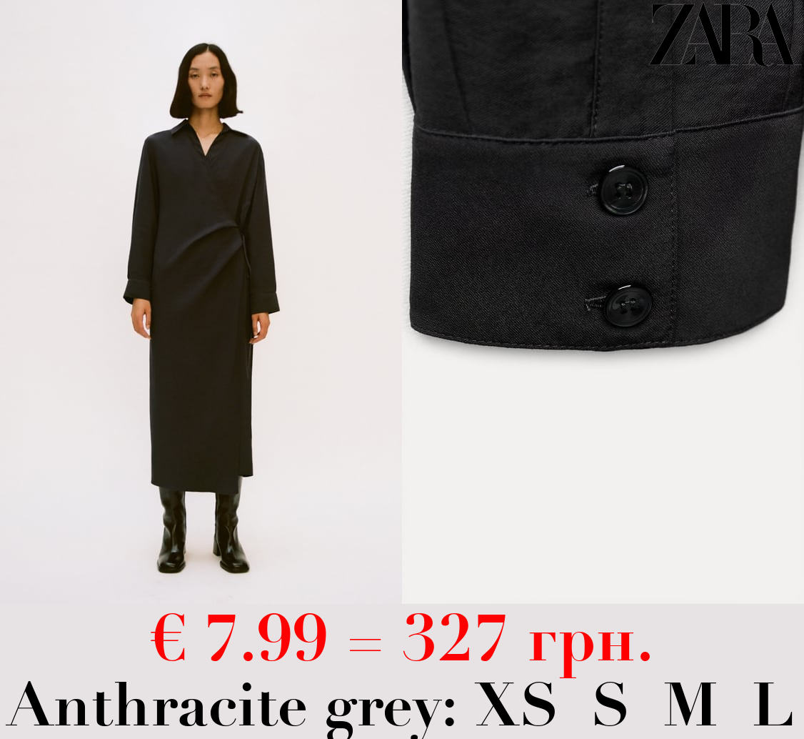 ZW COLLECTION WRAP SHIRT DRESS