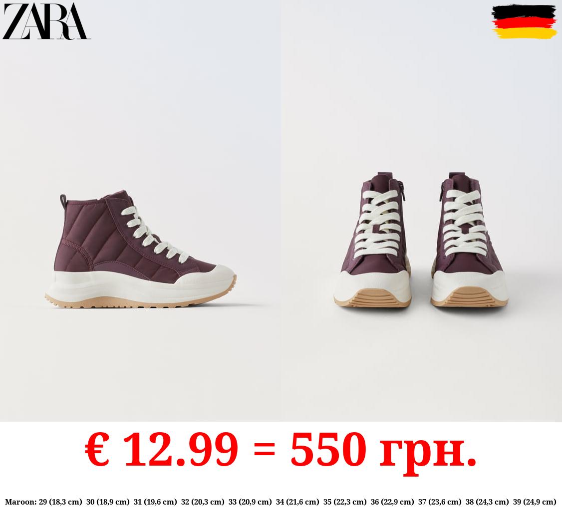 QUILTED HIGH-TOP SNEAKERS