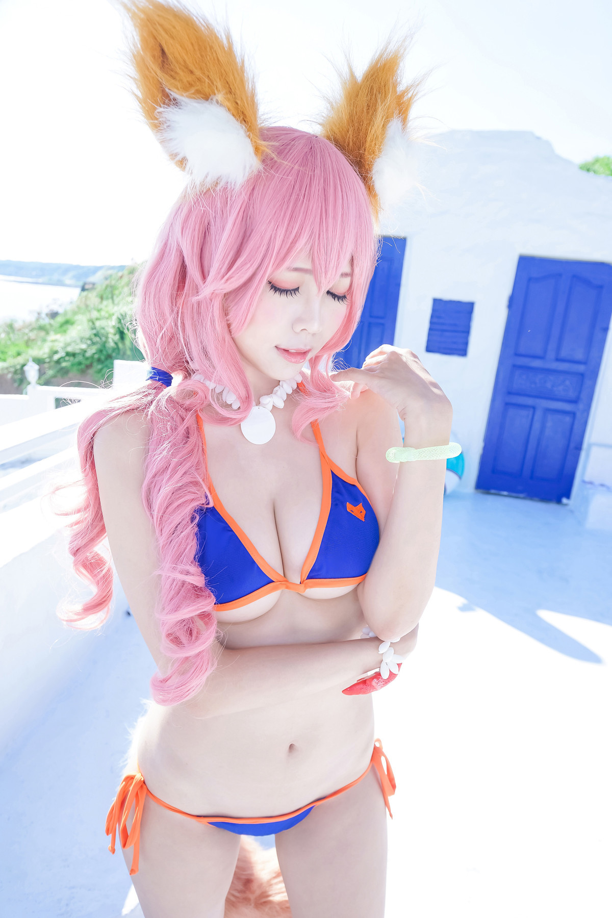 Cosplay ElyEE子 玉藻前泳装 4