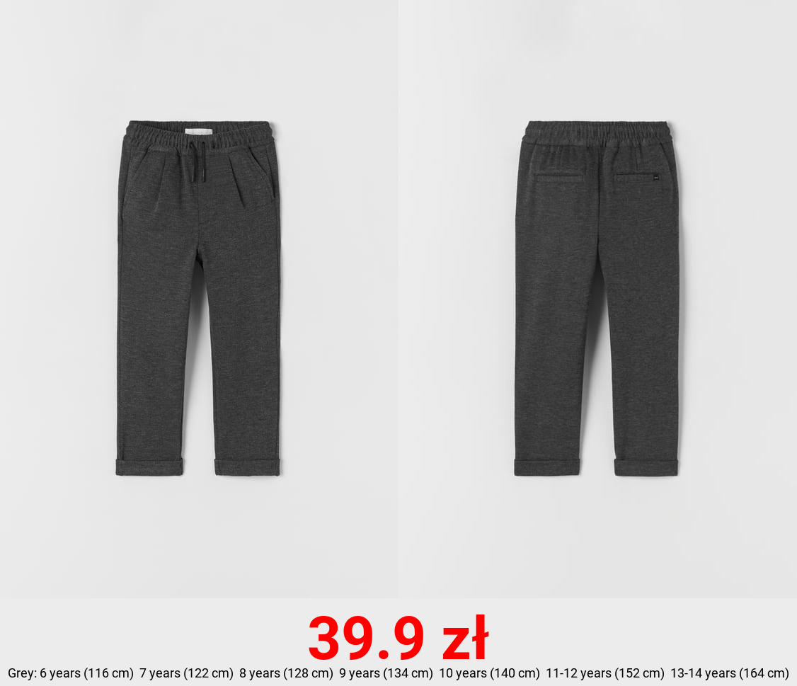 COMFORT TROUSERS WITH ELASTIC DETAIL