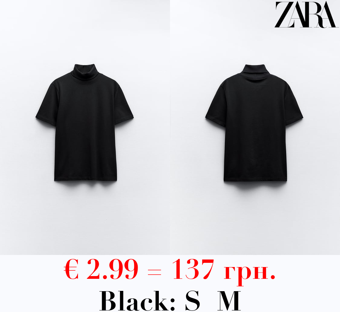 HEAVY COTTON TURTLENECK TOP