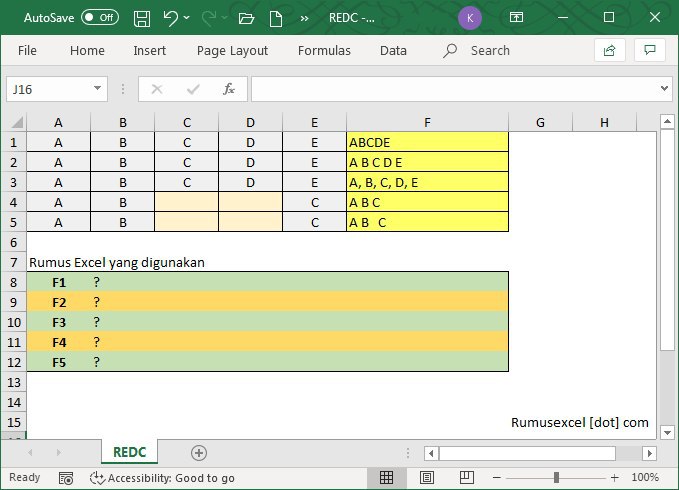 Rumus Excel Telegram