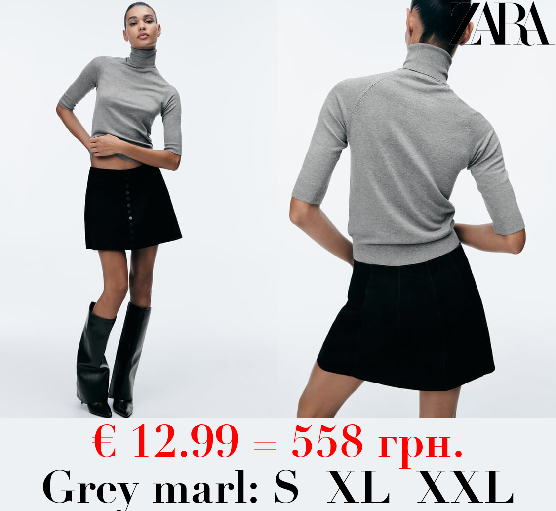 HIGH NECK KNIT SWEATER