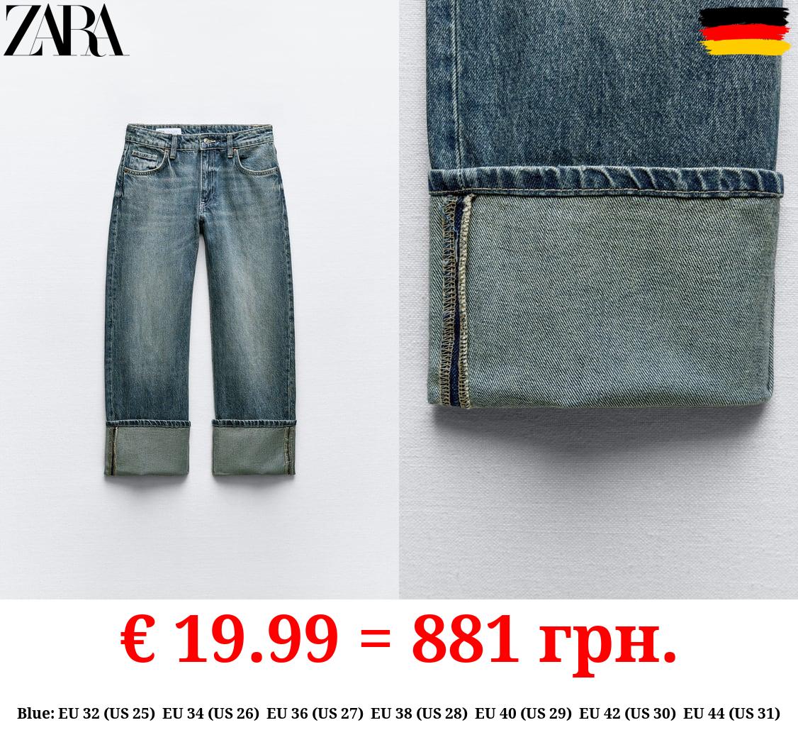 TRF STRAIGHT-LEG MID-RISE JEANS